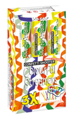 Confetti shooter 3-pack COLOURFUL STREAMERS - Image 2