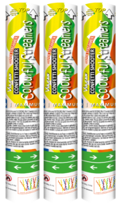 Confetti shooter 3-pack COLOURFUL STREAMERS - Image 3