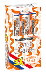Confetti shooter 3-pack ORANGE - Afbeelding 2
